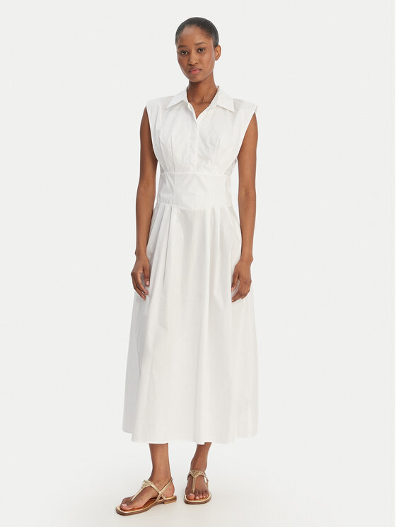 Guess Rochie de zi W6GKA0 W2353 Alb Regular Fit