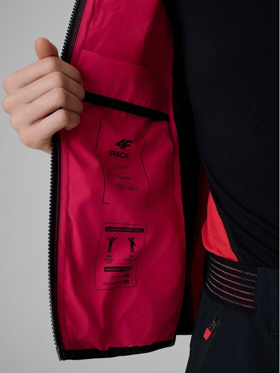4F 4F Outdoorová bunda 4FWSS26TDJAF0850-53S Růžová Slim Fit