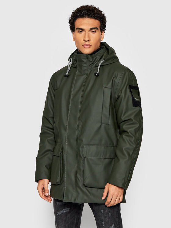 Rains Rains Parka Glacial 1525 Verde Regular Fit