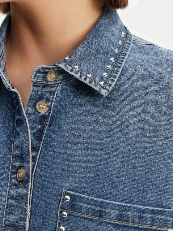 ONLY ONLY Τζιν πουκάμισο Grace 15338585 Μπλε Loose Fit