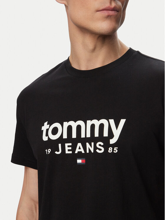 Tommy Jeans Tommy Jeans Marškinėliai Graphic DM0DM23376 Juoda Slim Fit