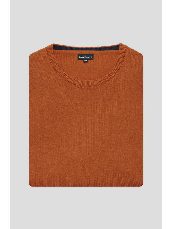 Lancerto Lancerto Sweter Simen SW073224000053 Brązowy Regular Fit