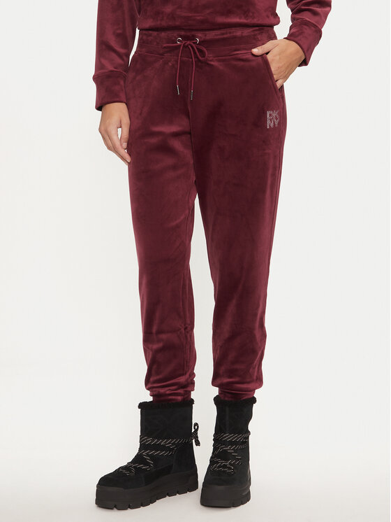 DKNY DKNY Dressipüksid DP4P3535 Bordoopunane Regular Fit