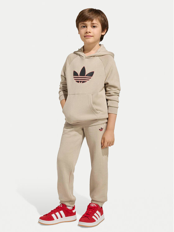 adidas adidas Φόρμα Graphic Trefoil KD5772 Μπεζ Regular Fit