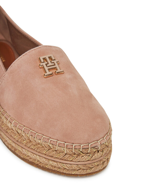 Tommy Hilfiger Tommy Hilfiger Espadrillid Suede Platform Espadrille FW0FW08586 Beež