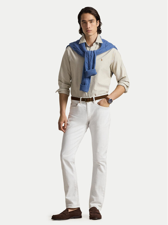Polo Ralph Lauren Polo Ralph Lauren Košulja 710792161019 Svijetlo bež Slim Fit