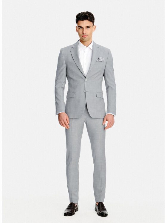 Pako Lorente Pako Lorente Marynarka P26SP-3G-028 Szary Slim Fit