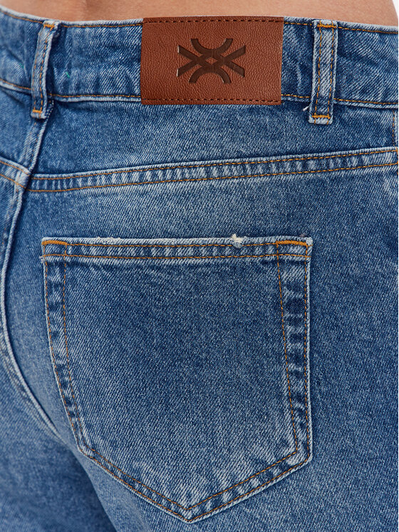 United Colors Of Benetton United Colors Of Benetton Jeans hlače 49BTDF02Z Modra Cropped Fit