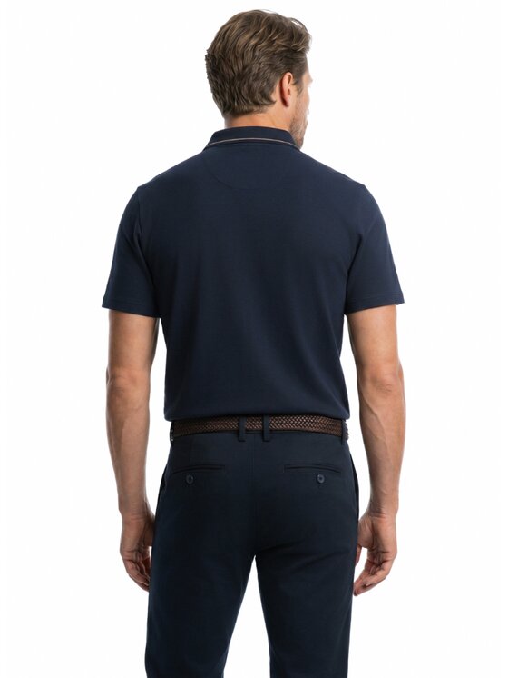Pako Lorente Pako Lorente Polo P26WN-TX-008 Granatowy Regular Fit