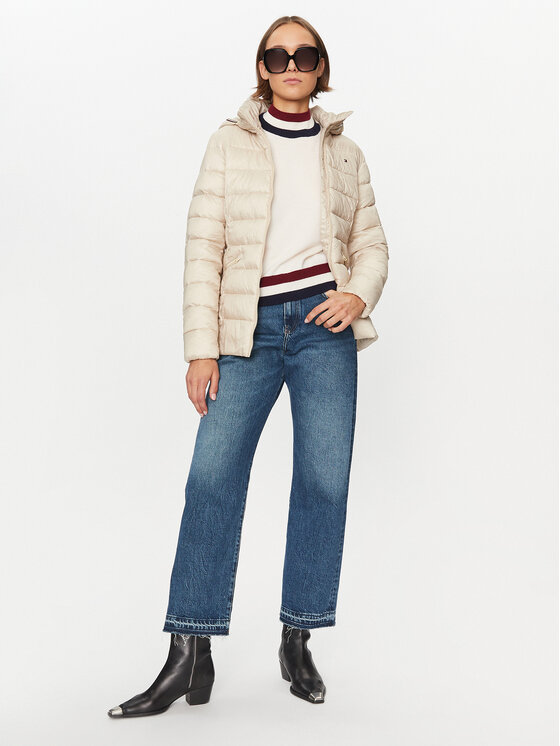 Tommy Hilfiger Tommy Hilfiger Rollkragenpullover WW0WW39536 Écru Regular Fit