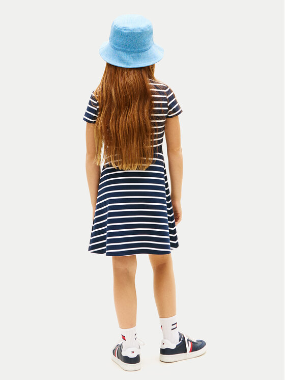 Tommy Hilfiger Tommy Hilfiger Rochie de zi KG0KG09149 Bleumarin Regular Fit