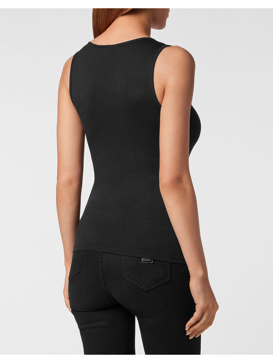 PHILIPP PLEIN PHILIPP PLEIN Tank top 9807 Čierna Skin Tight Fit