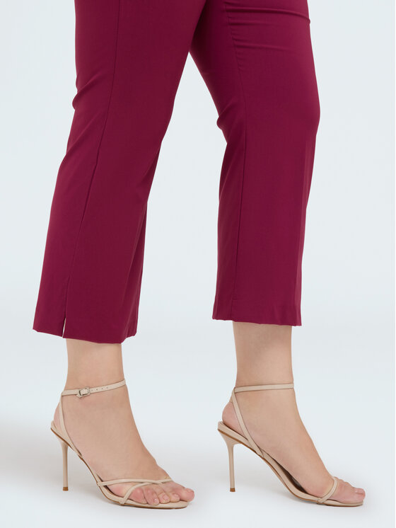 Fiorella Rubino Fiorella Rubino Pantaloni di tessuto P708L202587N036 Bordeaux Flare Fit