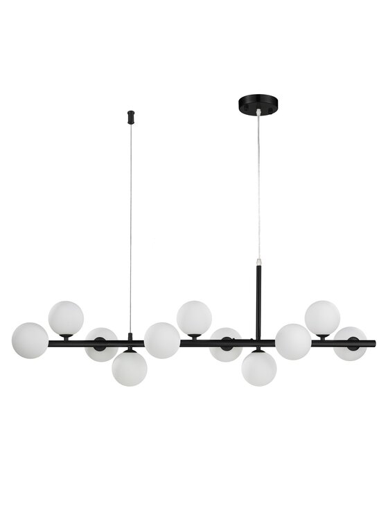 MIAhome MIAhome Lampa wisząca MINI MOON czarna 100 cm Czarny