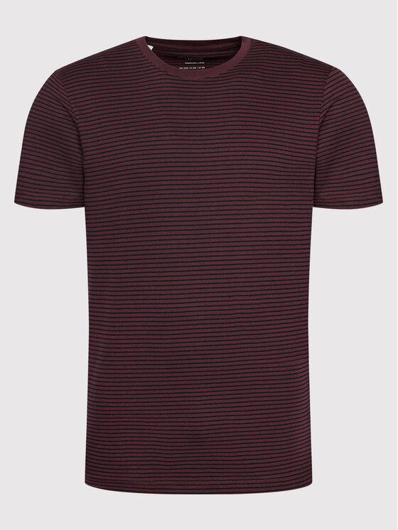 Selected Homme Selected Homme T-Shirt Norman 16080129 Dunkelrot Regular Fit