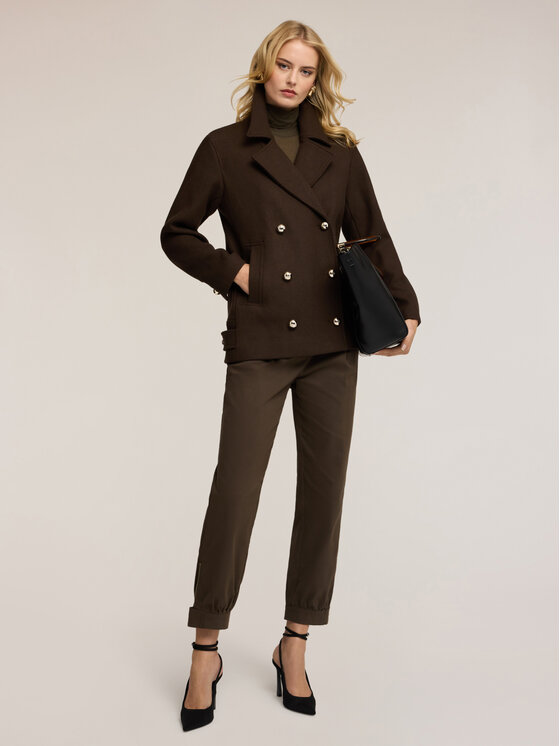 Motivi Motivi Cappotto invernale 0096Q000617N015 Marrone Regular Fit