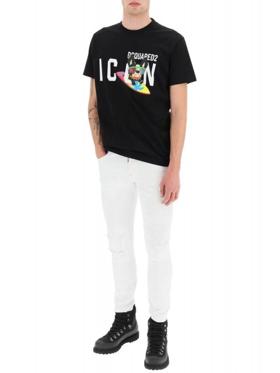 Dsquared2 Dsquared2 T-Shirt 79GC0064 S23009 900 Černá Regular Fit