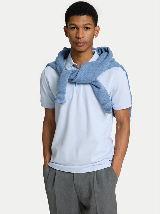 Selected Homme Selected Homme Polo 16095851 Γαλάζιο Slim Fit