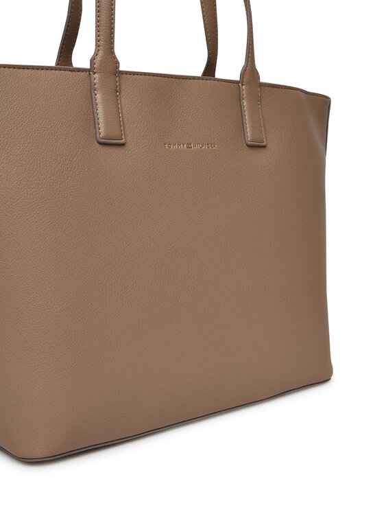 Tommy Hilfiger Tommy Hilfiger Τσάντα Th Logotape Tote AW0AW17449 Μπεζ