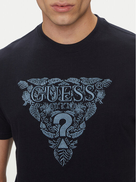 Guess Guess T-Shirt M5GI16 K8FQ4 Granatowy Regular Fit
