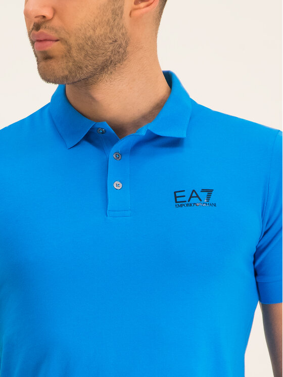 EA7 Emporio Armani EA7 Emporio Armani Polo marškinėliai 8NPF04 PJM5Z 1510 Mėlyna Regular Fit