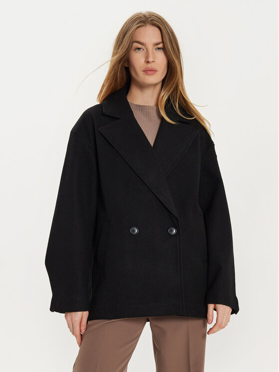 Gina Tricot Prechodný kabát 22830 Čierna Regular Fit
