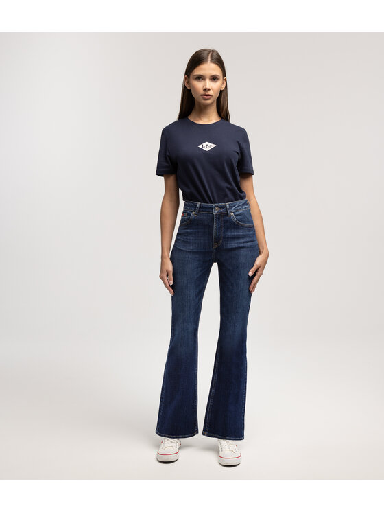 Lee Cooper Lee Cooper Jeansy BECCA 3200 Granatowy Bootcut Fit