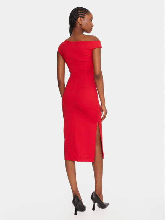 Rinascimento Rinascimento Rochie cocktail CFC0125334003 Roșu Slim Fit