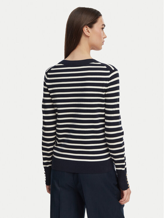Tommy Hilfiger Tommy Hilfiger Sweter WW0WW40098 Granatowy Regular Fit