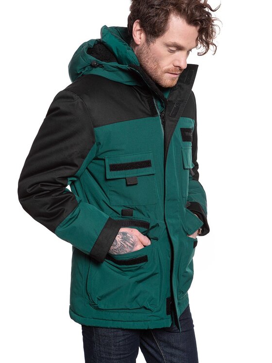Wrangler Wrangler Giubbotto invernale PARKA PINE Verde Regular Fit