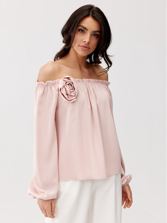 Roco Fashion Roco Fashion Bluzka Rosie Różowy Regular Fit