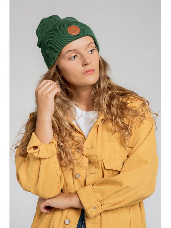 Kabak Kabak Czapka klasyczna beanie Zielony