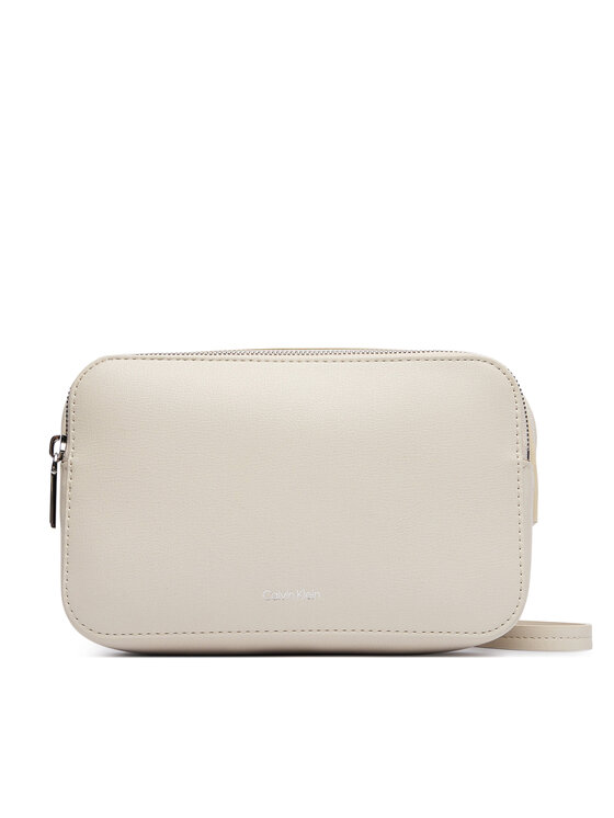 Calvin Klein Calvin Klein Torebka Foil Logo Elongated Camera Bag LV04F3276G Kremowy