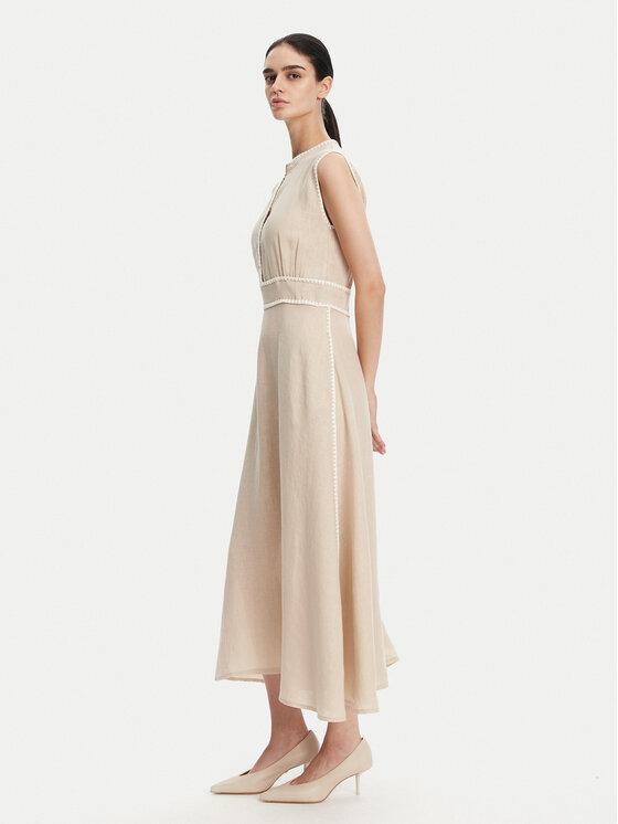 ICONA ICONA Rochie de vară RP5LE007 Bej Regular Fit