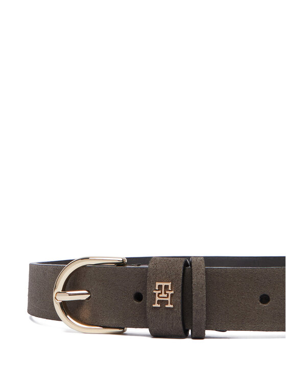 Tommy Hilfiger Tommy Hilfiger Ζώνη Essential Effortless 2.5 Suede AW0AW19793 Καφέ