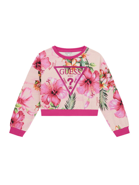 Guess Guess Pulóver J6GQ01 KA6R4 Rózsaszín Relaxed Fit