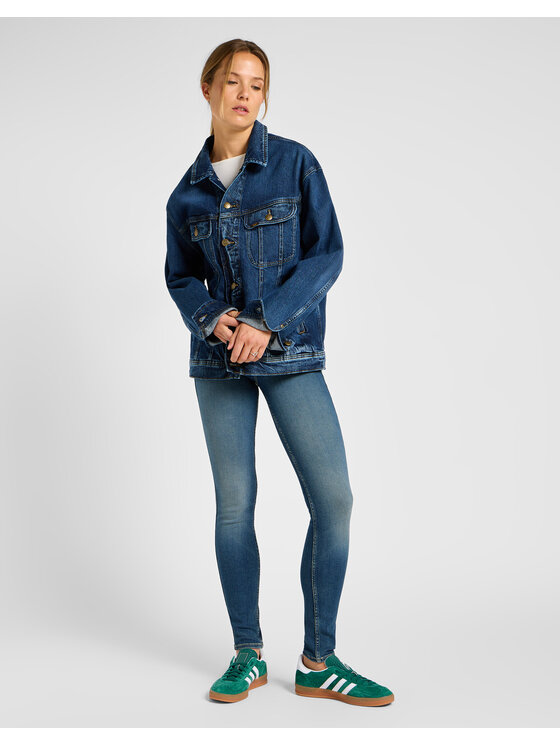 Lee Lee Jeansy FOREVERFIT Niebieski Skinny Fit