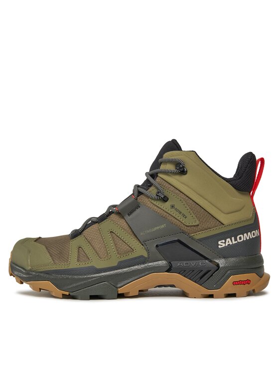 Salomon Salomon Трекінгові черевики X Ultra 4 Mid GORE-TEX L41739800 Зелений