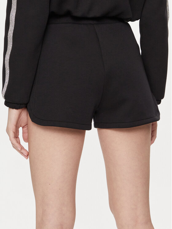 Guess Guess Stoffshorts Kiara V4GD16 FL04P Schwarz Regular Fit