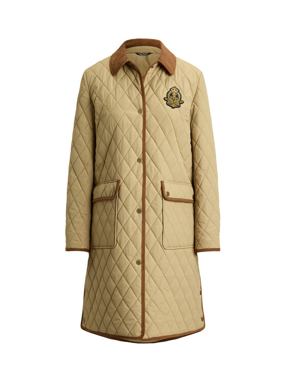 LAUREN RALPH LAUREN LAUREN RALPH LAUREN Kurtka przejściowa Crested 3/4 Quilt 297P18059002 Beżowy Regular Fit