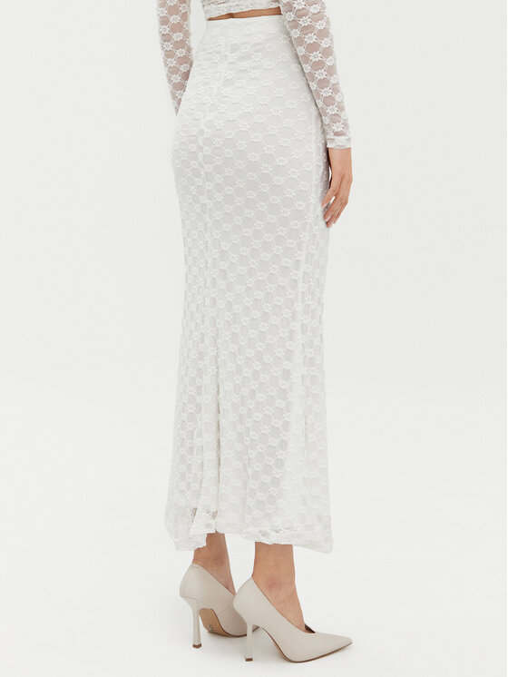 BARDOT BARDOT Maxi szoknya 59740SB Fehér Regular Fit