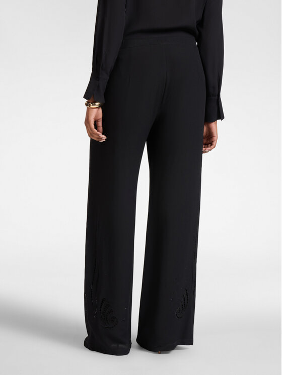 Elena Mirò Elena Mirò Pantaloni di tessuto P183P000416N033 Nero Regular Fit