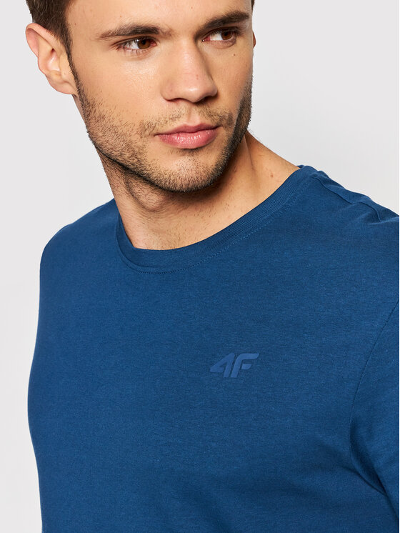 4F 4F T-shirt NOSH4-TSM352 Tamnoplava Regular Fit