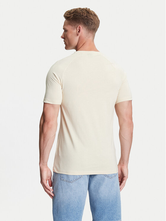 BOSS BOSS Tričko 50517970 Béžová Slim Fit