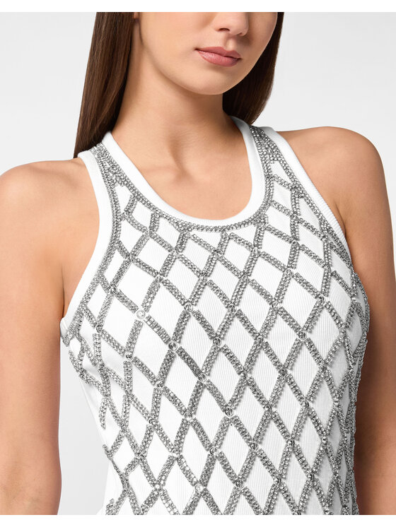 PHILIPP PLEIN PHILIPP PLEIN Každodenné šaty 27347 Biela