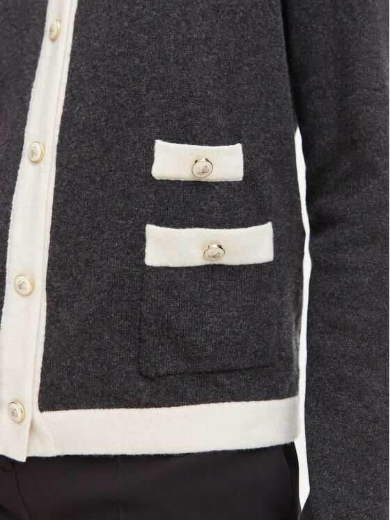 Luisa Spagnoli Luisa Spagnoli Cardigan Cuoricino 100504 Gri închis Regular Fit