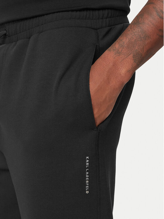 KARL LAGERFELD KARL LAGERFELD Спортивні штани 705001 564902 Чорний Regular Fit