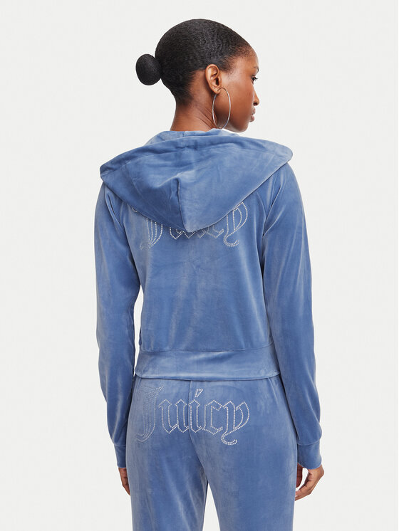 Juicy Couture Juicy Couture Bluza Madison  JCWAS225306 Niebieski Slim Fit