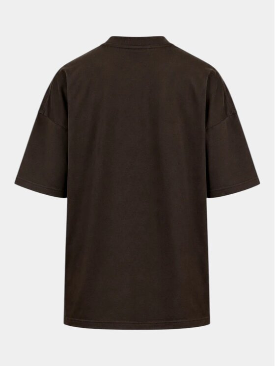 MADE BY SOCIETY MADE BY SOCIETY T-Shirt EARTHEN - T17536 Brązowy Basic Fit