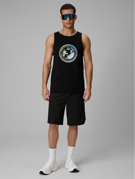 4F 4F Tank top 4FWSS26TSLEM248-20S Černá Regular Fit